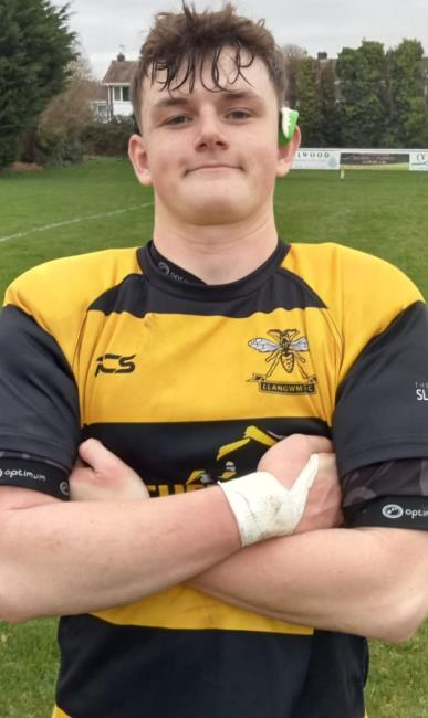 Dylan Rowles - powerhouse second row for The Young Wasps